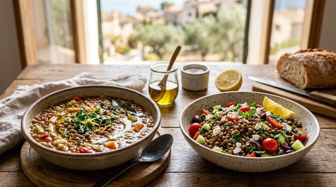 Mediterranean lentils for soups and salads