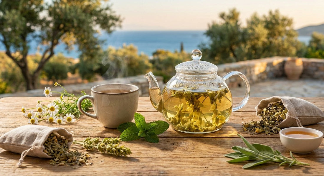 Greek herbal tea for relaxation and everyday wellness
