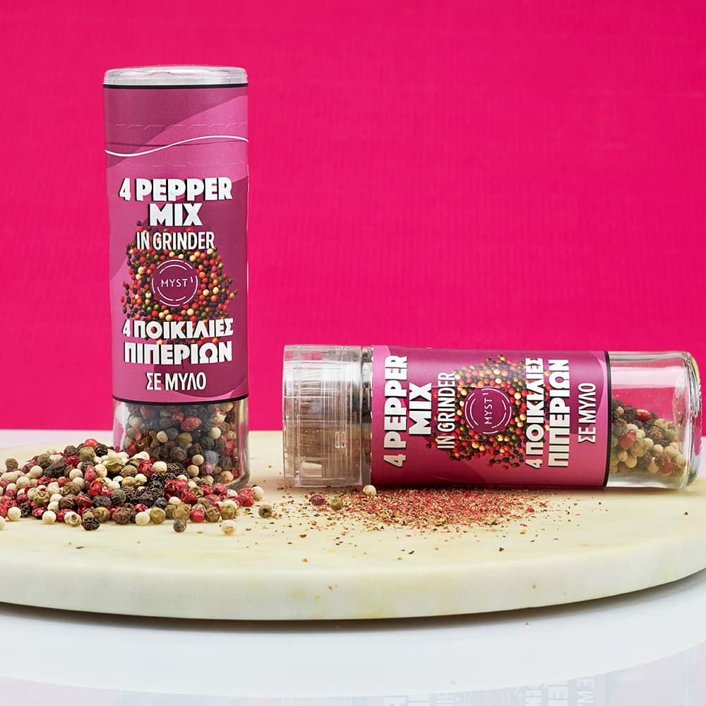 100% Pure Mixed 4 Pepper Grinder 50g