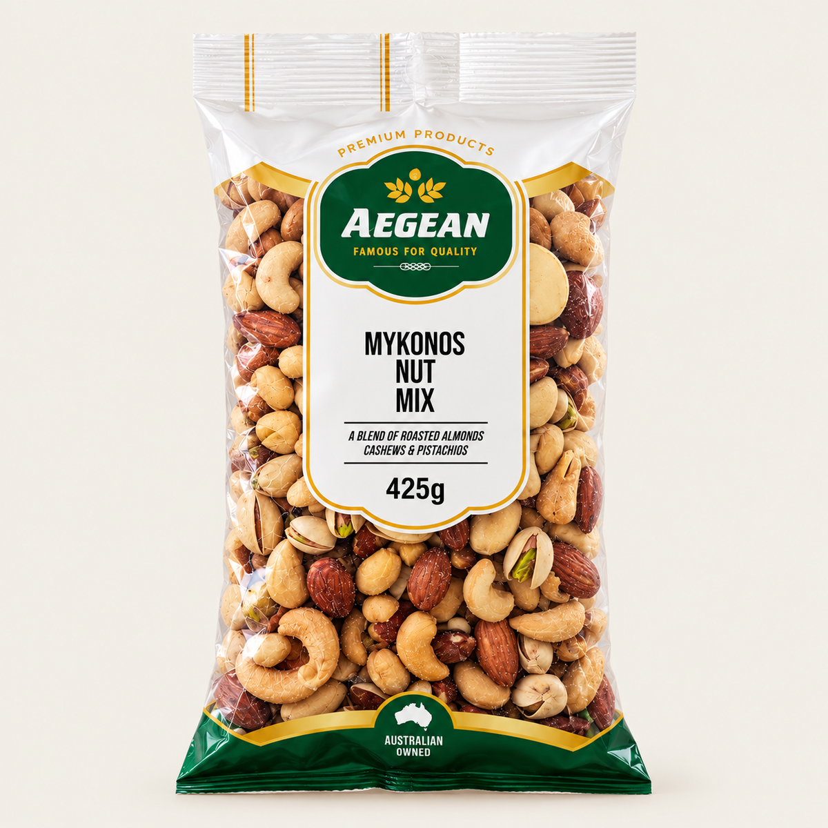 Aegean Mykonos Mixed Nuts 425g | Roasted Nut Mix
