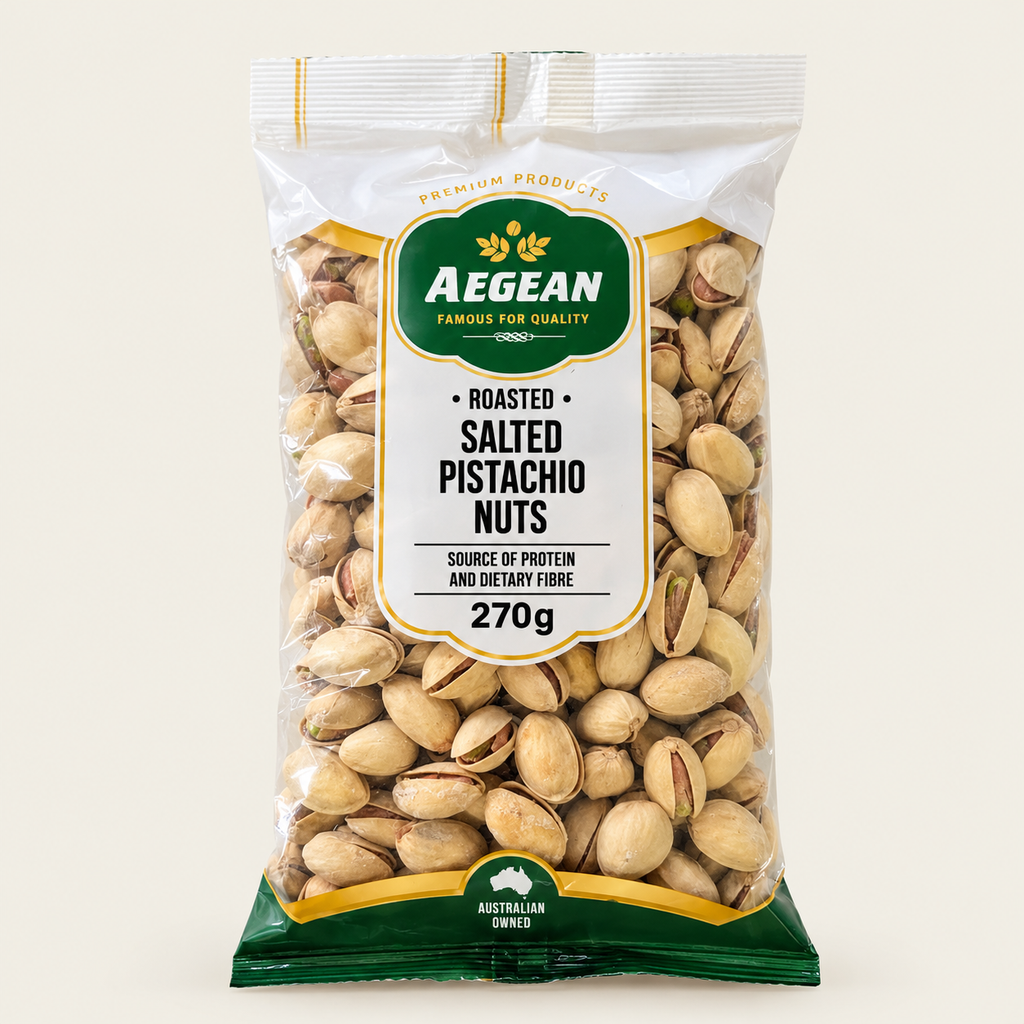 Aegean Roasted Salted Pistachios 270g | Pistachio Nuts