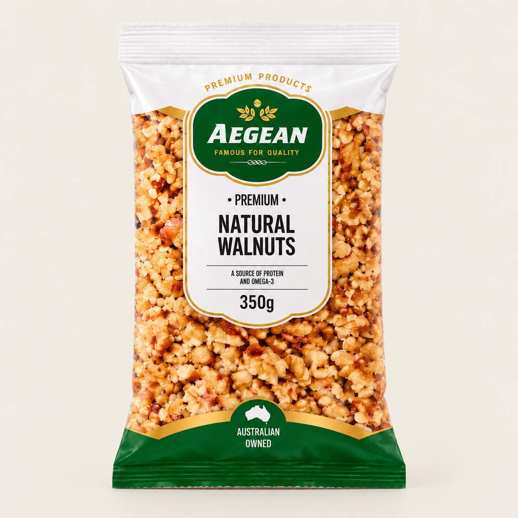 Aegean Natural Walnuts 350g | Natural Walnut Kernels