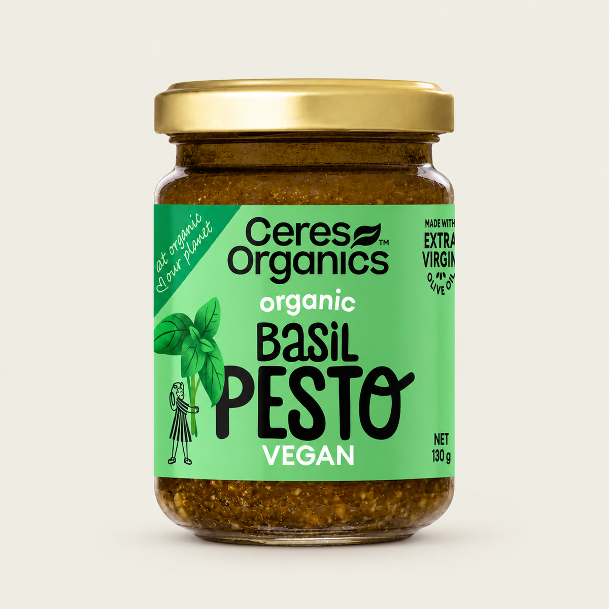 Ceres Organics Basil Pesto 130g | Organic Italian Pesto