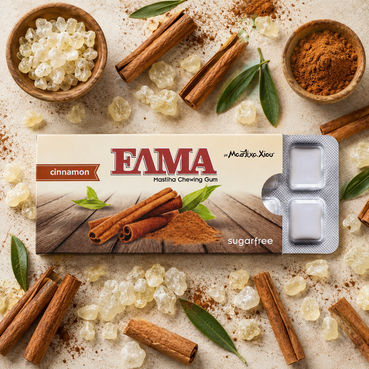 ELMA Cinnamon Mastiha Chewing Gum