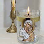 Virgin Mary Eternal Flame Oil Lamp - Kandili