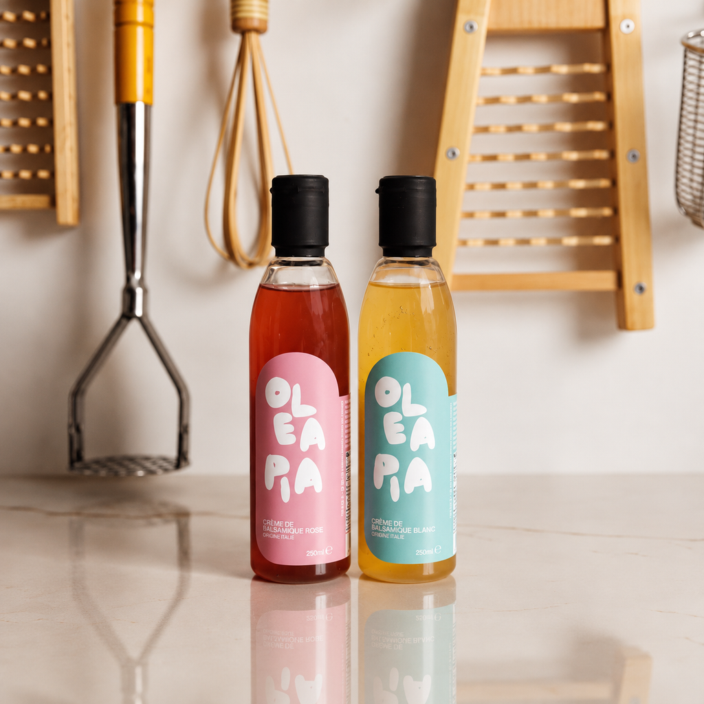 Olea Pia Balsamic Glaze Duo | Rosé & White Balsamic Glazes