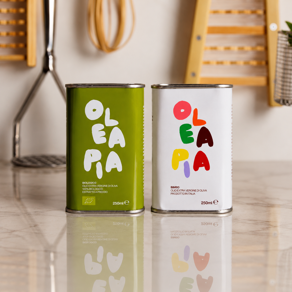 Italian Duo Tin Set | Bimbo & Biologico Olive Oils 250mL