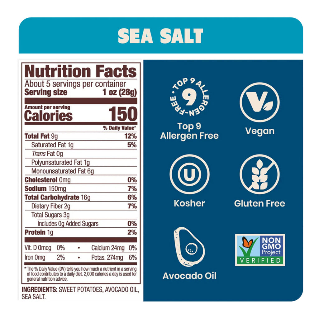 Jackson’s Avocado Oil Sweet Potato Chips Sea Salt