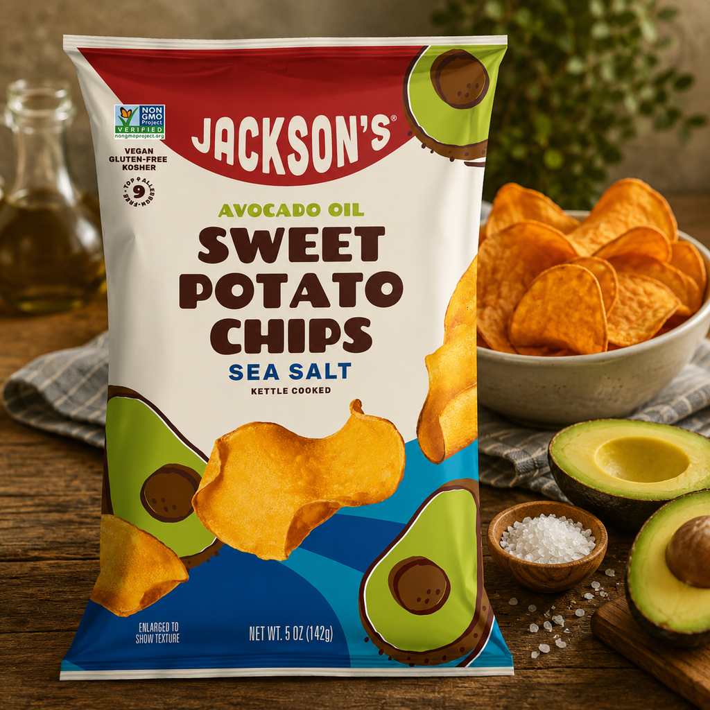 Jackson’s Avocado Oil Sweet Potato Chips Sea Salt
