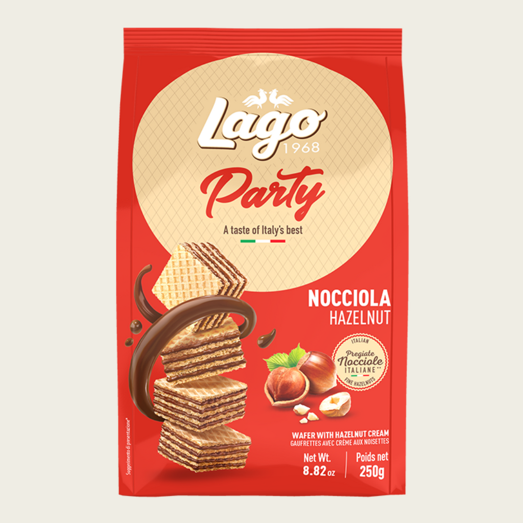 Lago Party Hazelnut Wafers 250g | Italian Wafers