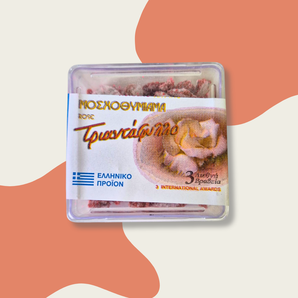Packaged food product with a label on a colorful background