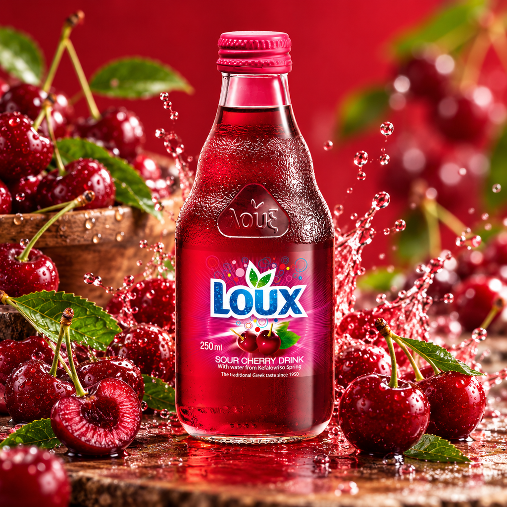 Loux Sour Cherry Soft Drink 250ml