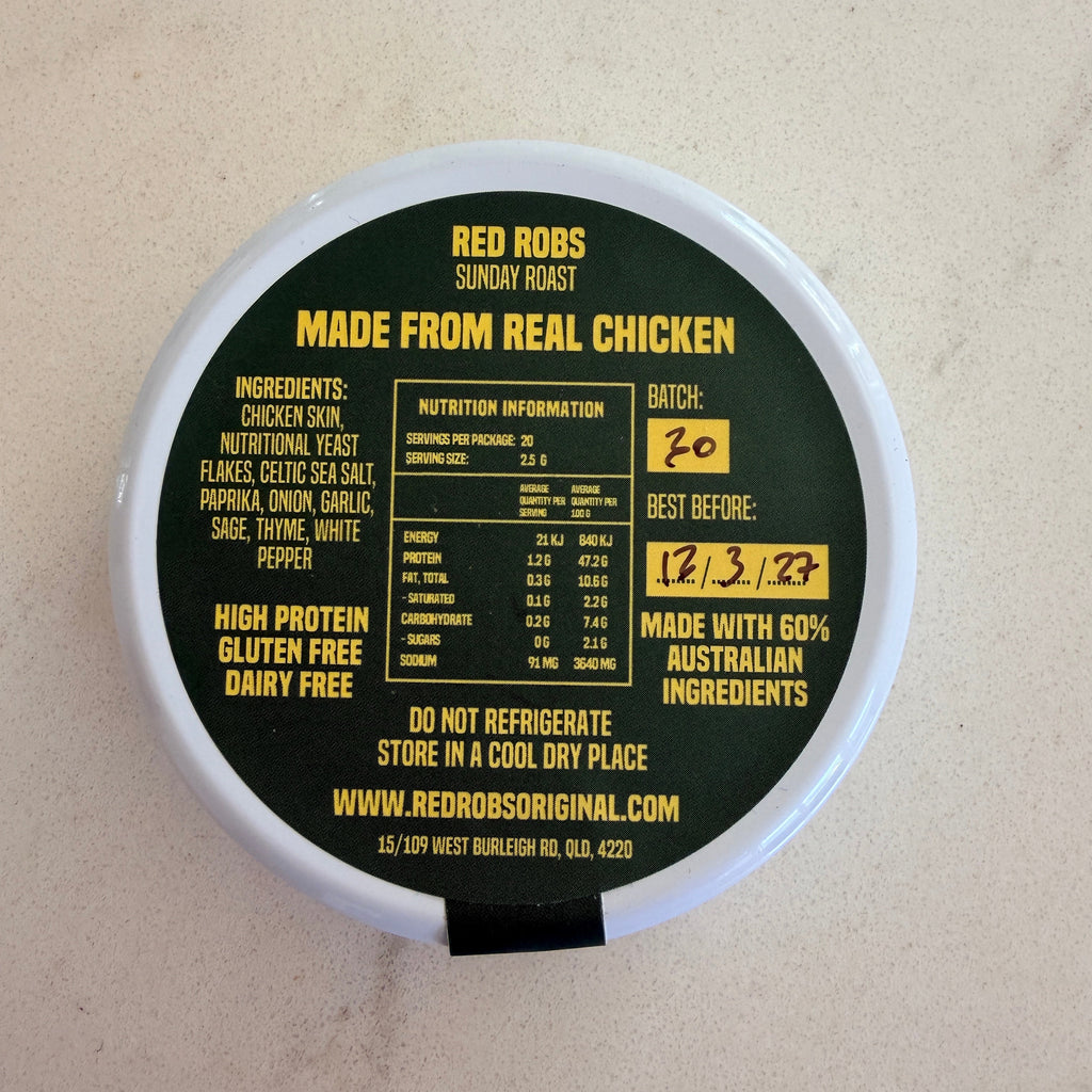 Red Robs Sunday Roast Clean Chicken Salt 50g on food