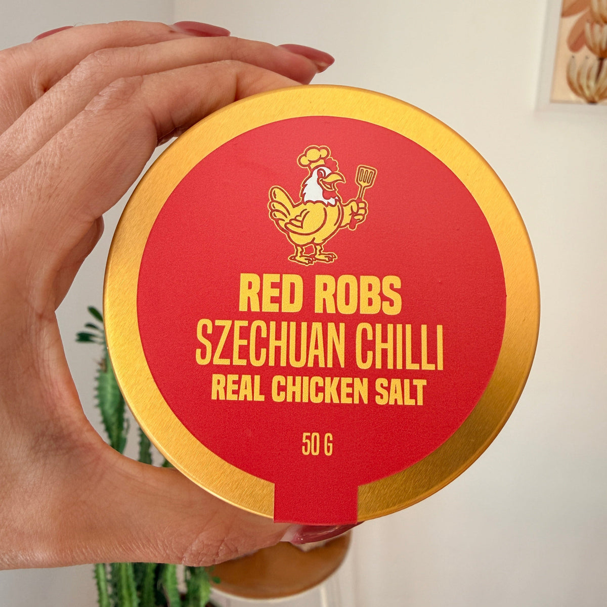 Tin of Red Robs Szechuan Chilli Clean Chicken Salt 50g
