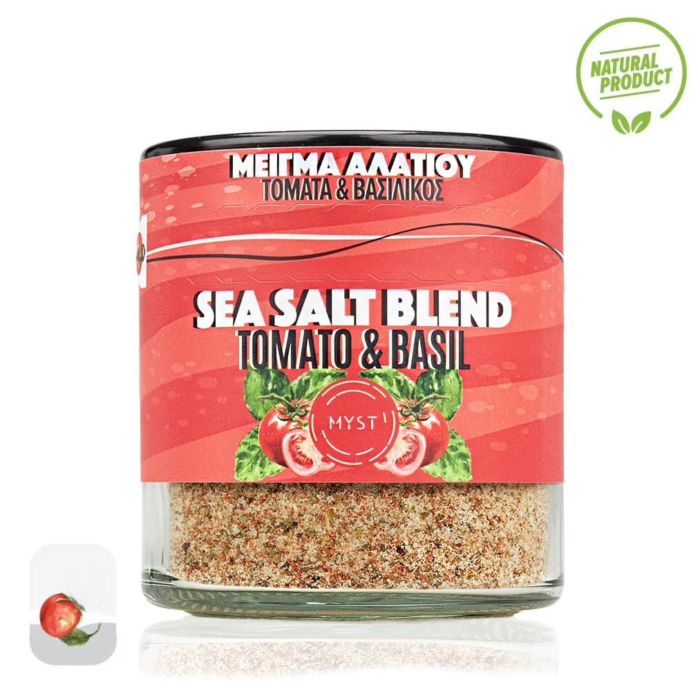 Greek Sea Salt Blend Tomato and Basil 200g