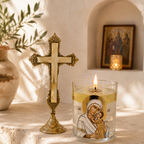 Virgin Mary Eternal Flame Oil Lamp - Kandili