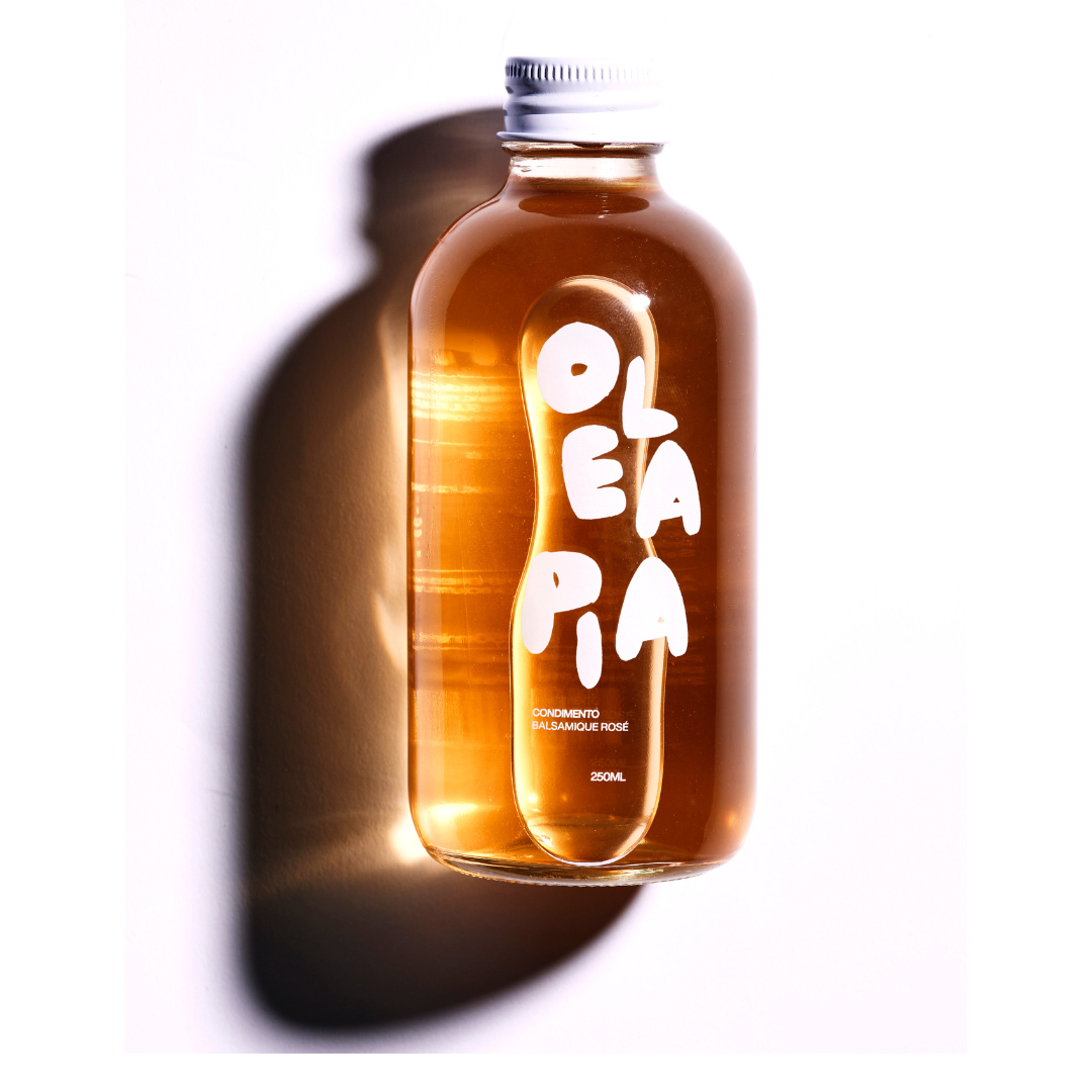 Bottle of OLEA PI on a white background