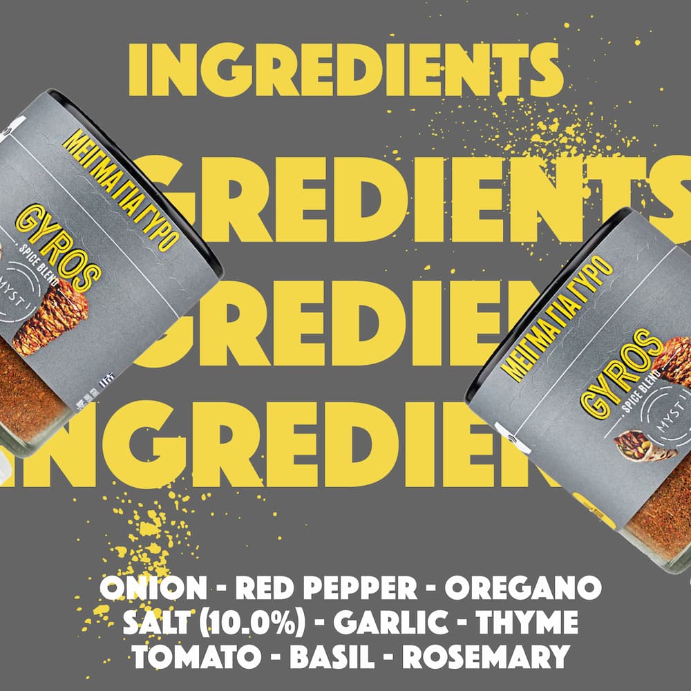 Natural Greek Gyros Spice Mix- 80g